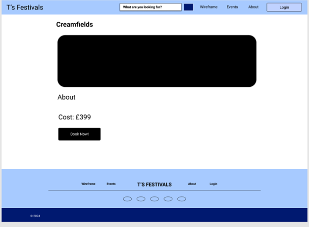 image of about page wireframe